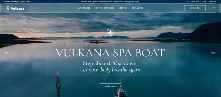 Vulkana wordpress-nettsted etterpå